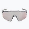 100% Occhiali da sole Speedcraft lucidi grigio traslucido/fotocromie a specchio oro rosa 6