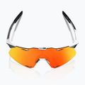 100% Occhiali da sole Hypercraft nero cromo/rosso iprico a specchio 4