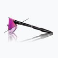 100% Hypercraft SQ occhiali da sole neri lucidi/fotocromatici a specchio viola 9