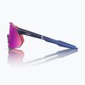 Occhiali da sole 100% Hypercraft XS satin storm metallic/purple mirror 2