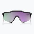 100% Occhiali da sole Speedcraft nero lucido/ iper polarizzato lavanda a specchio 2