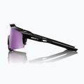 100% Occhiali da sole Speedcraft nero lucido/ iper polarizzato lavanda a specchio 3
