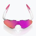 Occhiali da sole 100% Hypercraft XS matte white/pink/hiper vital pink mirror 3