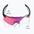Occhiali da sole 100% Aerocraft gloss black/purple mirror photochromic 3