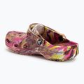 Crocs Classic Marbled Clog rosa elettrico/multi infradito 4