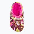 Crocs Classic Foderato Marbled Clog rosa elettrico/multi 207778 infradito per bambini 7