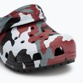 Crocs Classic Camo Clog Infradito bambino nero/rosso 8