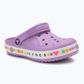 Zoccoli Crocs Bayaband Charm Band per bambini, orchidea