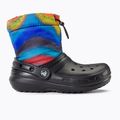 Crocs Classic foderato Spray Dye Boot Bambini stivali da neve nero/multi 2