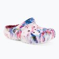 Crocs Classic foderato Tie Dye Clog donna bordeaux/multi infradito
