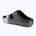 Crocs Classic Cozzzy Glitter Sandal nero/argento infradito 3