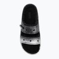 Crocs Classic Cozzzy Glitter Sandal nero/argento infradito 5