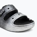 Crocs Classic Cozzzy Glitter Sandal nero/argento infradito 7