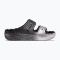 Crocs Classic Cozzzy Glitter Sandal nero/argento infradito 2