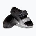 Crocs Classic Cozzzy Glitter Sandal nero/argento infradito 3