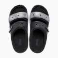 Crocs Classic Cozzzy Glitter Sandal nero/argento infradito 5