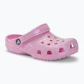 Crocs Classic Glitter Clog fenicottero infradito per bambini