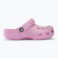 Crocs Classic Glitter Clog fenicottero infradito per bambini 3