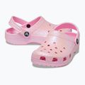 Crocs Classic Glitter Clog fenicottero infradito per bambini 11