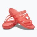 Infradito Crocs Splash Glossy Strappy da donna, anguria neon 13