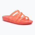 Infradito Crocs Splash Glossy Strappy da donna, anguria neon