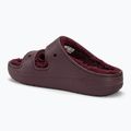 Crocs Classic Cozzzy infradito color ciliegia scuro 3
