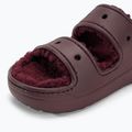 Crocs Classic Cozzzy infradito color ciliegia scuro 7