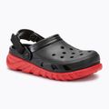Infradito Crocs Duet Max II Clog nero/rosso scuro 2
