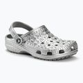 Crocs Classic Metallic Crocskin infradito argento 2
