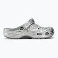 Crocs Classic Metallic Crocskin infradito argento 3