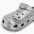 Crocs Classic Metallic Crocskin infradito argento 8