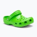 Crocs Classic Neon Highlighter Clog Bambini infradito verde melma