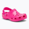 Crocs Classic Neon Highlighter Clog rosa crush infradito per bambini 2