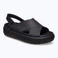 Sandali Crocs Brooklyn Luxe Cross Strap donna nero 8