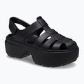 Crocs Stomp Fisherman Sandal donna nero