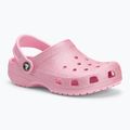 Crocs Classic Glitter Clog Bambini infradito rosa tweed glitterato 2