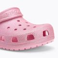 Crocs Classic Glitter Clog Bambini infradito rosa tweed glitterato 8