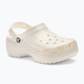 Infradito Crocs Classic Platform Glitter chalk da donna 2