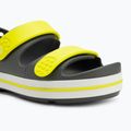 Crocs Crocband Cruiser Bambini sandali grigio ardesia/acidità 7