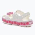 Crocs Crocband Cruiser Pet Bambini sandali in tweed bianco/rosa 3