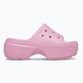 Infradito Crocs Stomp Slide da donna in tweed rosa 9