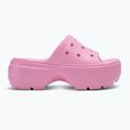 Infradito Crocs Stomp Slide da donna in tweed rosa 2