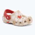 Crocs Classic Heart Print Clog sandstone infradito per bambini 2