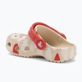 Crocs Classic Heart Print Clog sandstone infradito per bambini 4