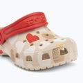 Crocs Classic Heart Print Clog sandstone infradito per bambini 8