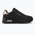 SKECHERS Uno Golden Air scarpe da donna nero/nero/metallizzato 2