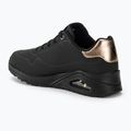 SKECHERS Uno Golden Air scarpe da donna nero/nero/metallizzato 3