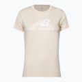 T-shirt New Balance Essentials Stacked Logo tm crema da donna 5