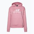 Felpa con cappuccio New Balance Essentials Stacked Logo French Terry Donna, rosa chiaro 5