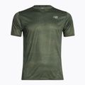 Maglietta da corsa New Balance Printed Impact Run verde oliva intenso da uomo 6